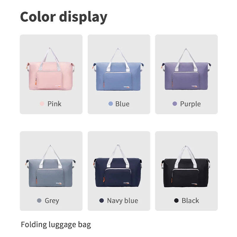 Luggage Travel Bag Folding Travel Bags Large Capacity Waterproof Luggage Tote Handbag Travel Duffle Bag Storage Shoulder Bag