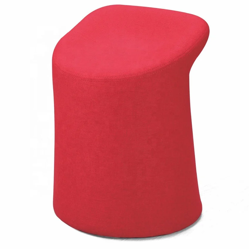 Colorful Preschool Kids Sitting Foot Stool Pouf Ovale Ottoman For Children