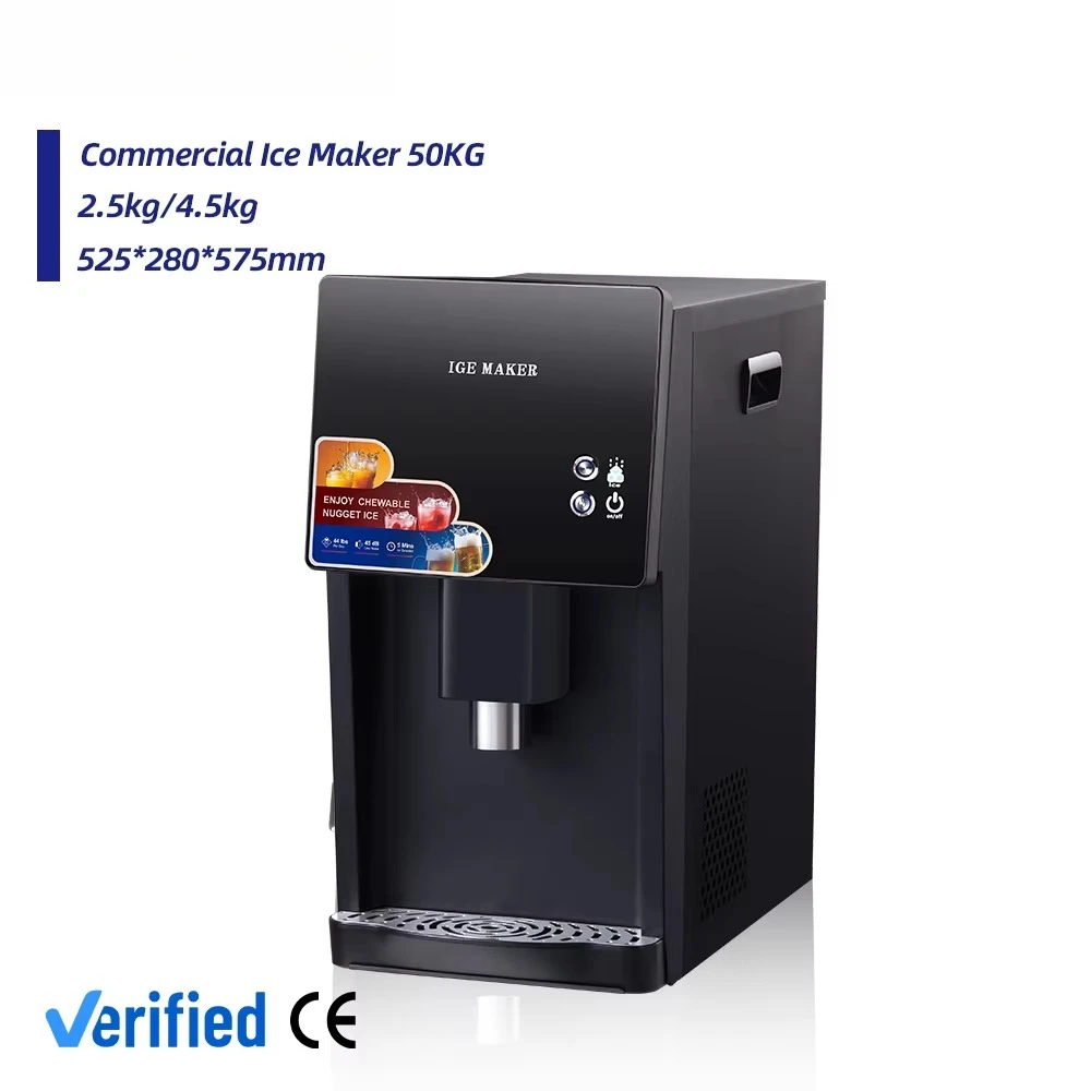 

Commercial Stainless Steel Ice Cube Make Maker Machine Ice Making Machine Ice Dispenser and Cold Water 2 in 1