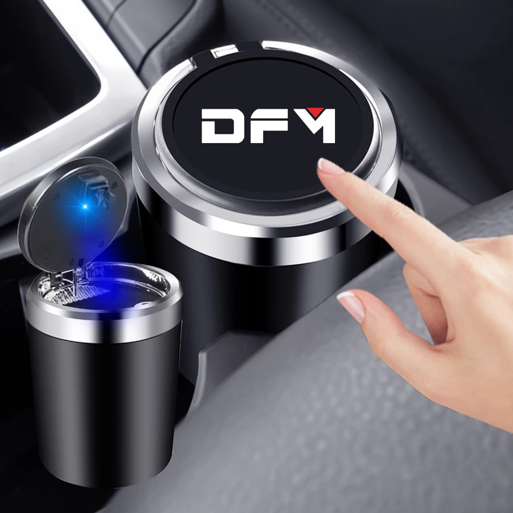 Car LED Automatic Light Indicator Ashtray For Dongfeng DFM AX7 H30 S30 DFSK SX5 SX6 AX4 P11 580 A30 AX3 Car Cup Holder Accessory