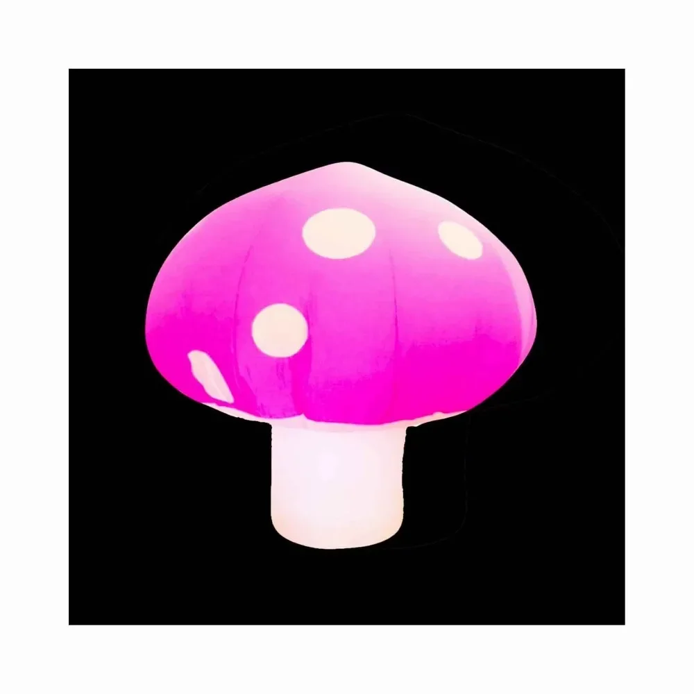 Floor Standing Inflatable Mushroom Party Decorative Led Mushroom Balloon Club Lighting Art Props
