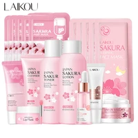Sakura-limpiador Facial coreano, suero exfoliante, Gel exfoliante, tóner hidratante, crema para ojos, protector solar, cosméticos, juego de cuidado de la piel