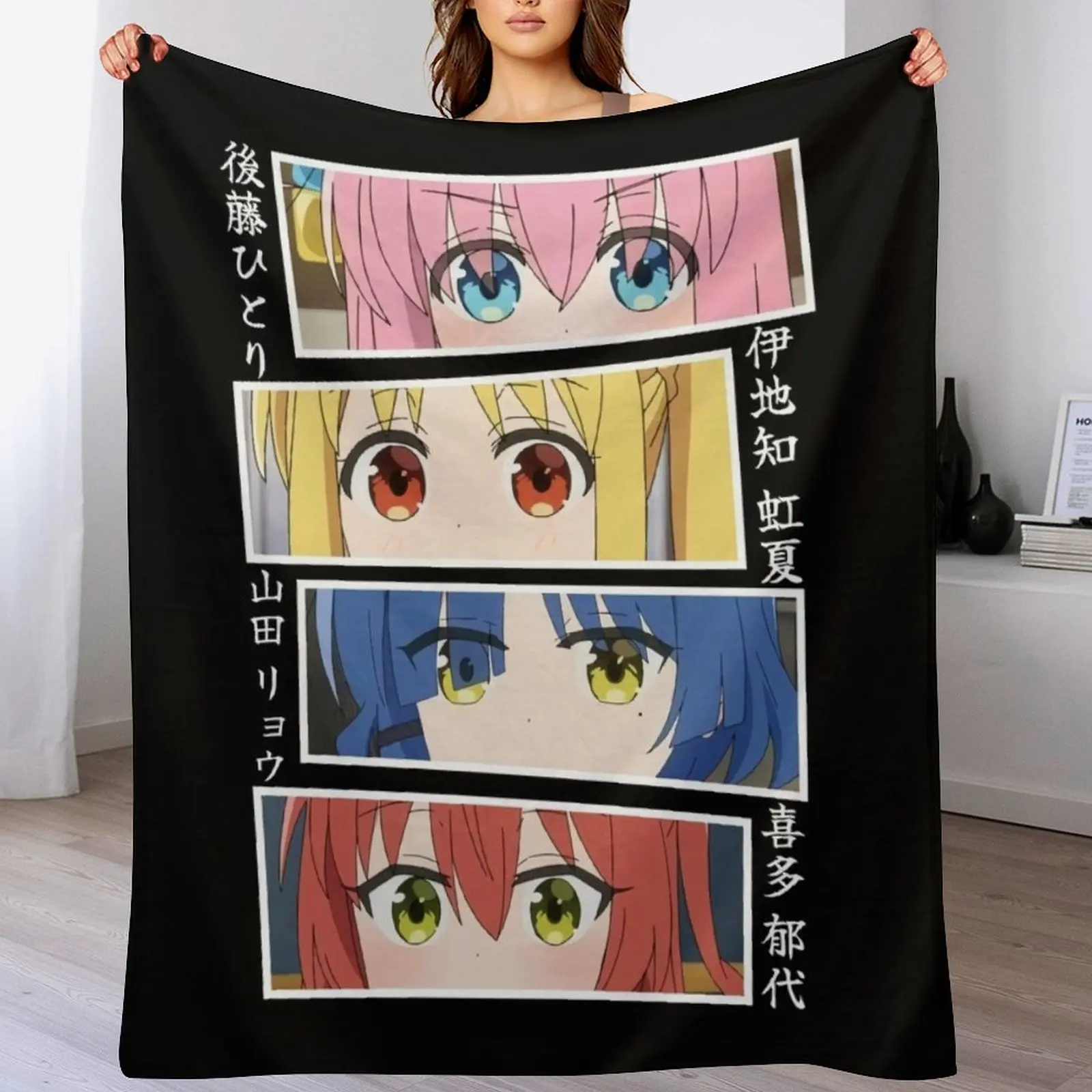 

Bocchi the Rock Throw Blanket Cozy Warm Blanket for Bed Room Decor
