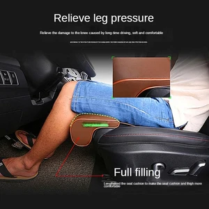 Universal Car Seat Extender for driver, leather leg support, pillow cover, memory foam, upholstery self -treadmill 10 Main Extender Sales Seat Car - №2