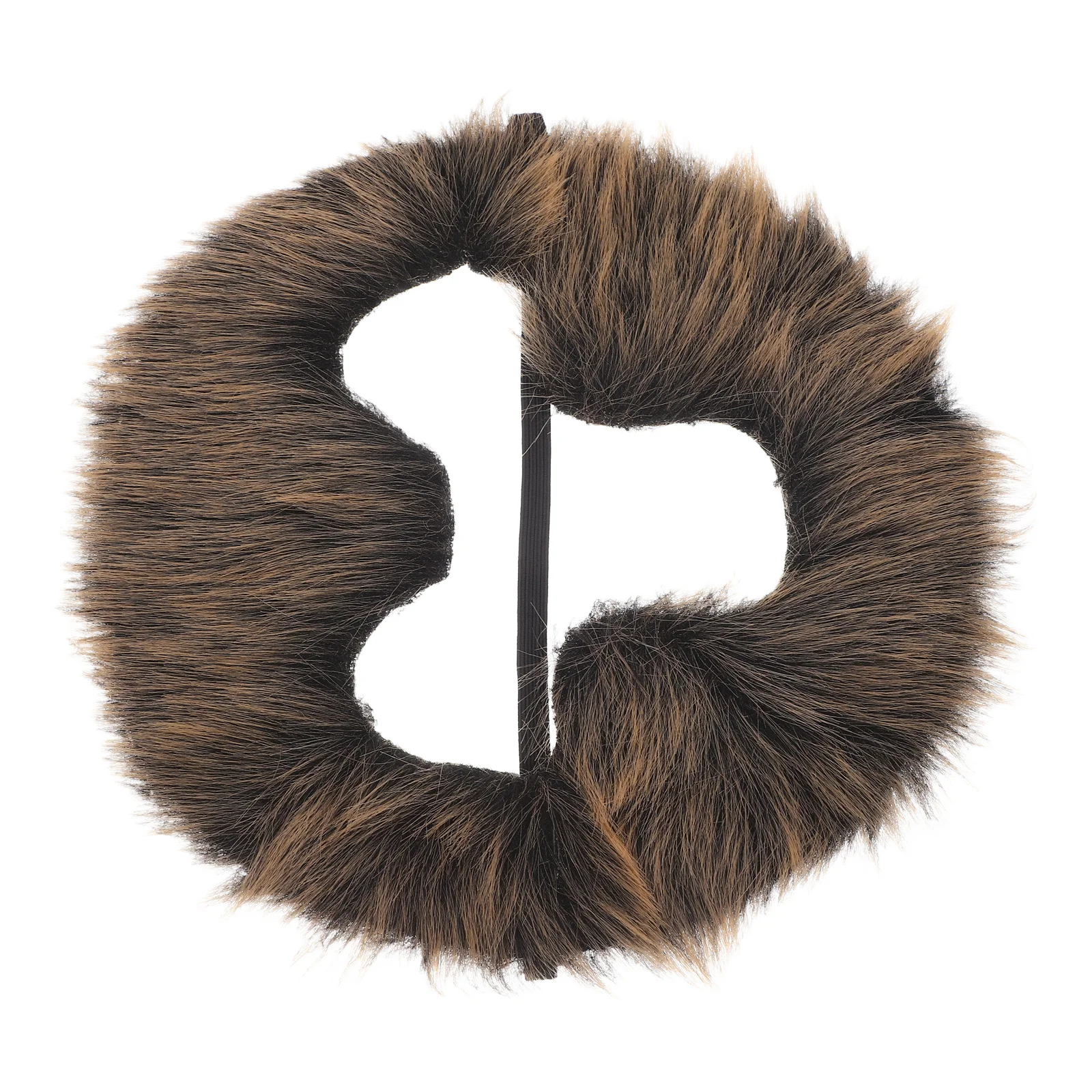 1 szt. Brązowa sztuczna broda małpy do kostiumu, na imprezę cosplay, maskaradę, rekwizyty sceniczne, wielokrotnego użytku, sztuczna broda dla mężczyzn