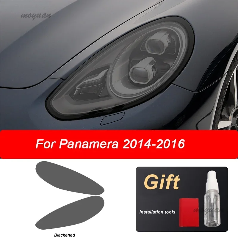 

Car Headlight Protective Film Vinyl Protection Transparent Black TPU Sticker For Porsche Panamera 970 971 2014-On Accessories