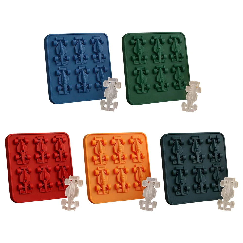 Bandeja de molde para pastel de Fondant de silicona con fórmula 3D, bandeja de molde para hornear de 6 cavidades, herramienta para hornear DIY para pasteles de Chocolate, postres, gelatina