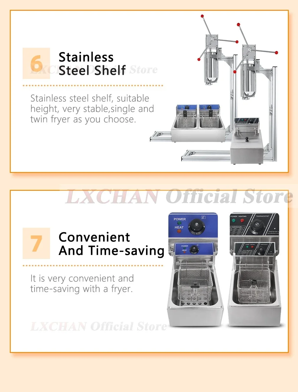 HomeWise 5L Spanish Churros Maker HOUUROE Kinnerberry/Jizzy Fruit/Latin Fruit Machine Manual Churros Filler