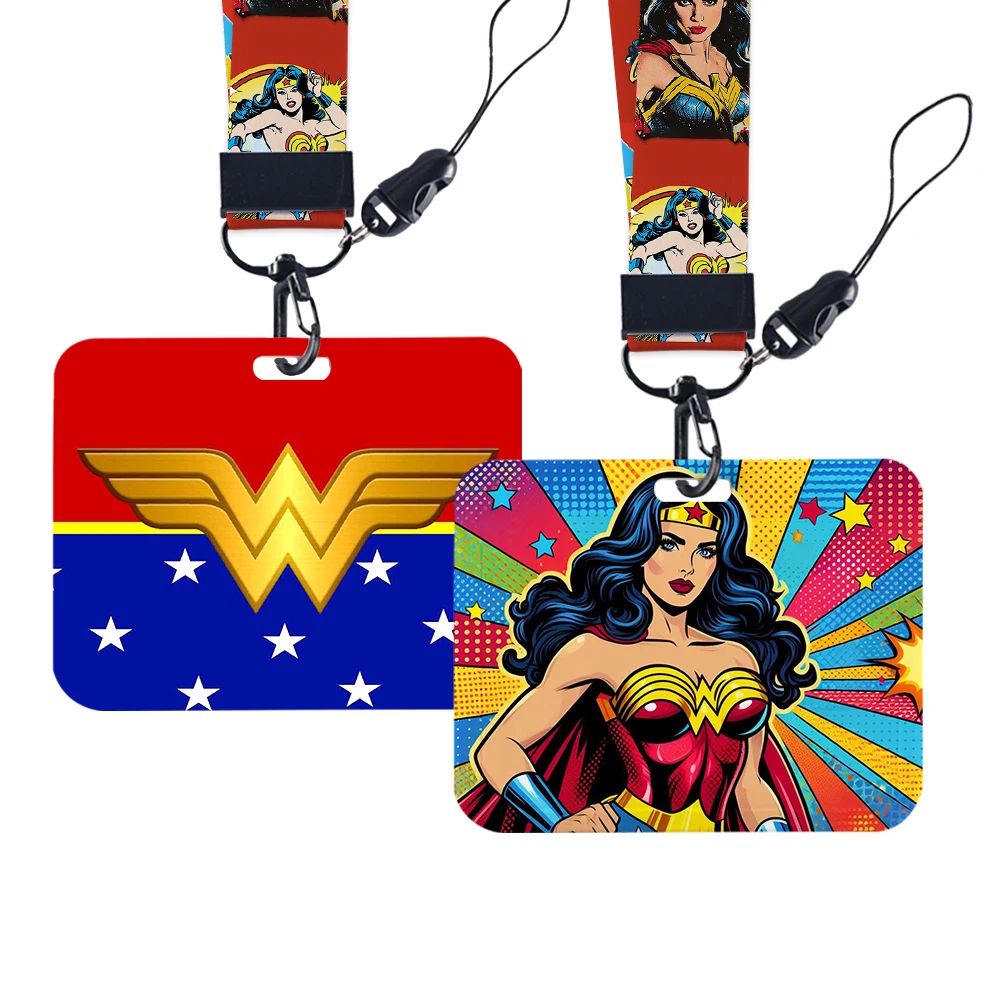 

Cute Disney Women Patterns Lanyards ID Badge Holder Strap Work Card Bus Access Card Holder Keychains Accessories