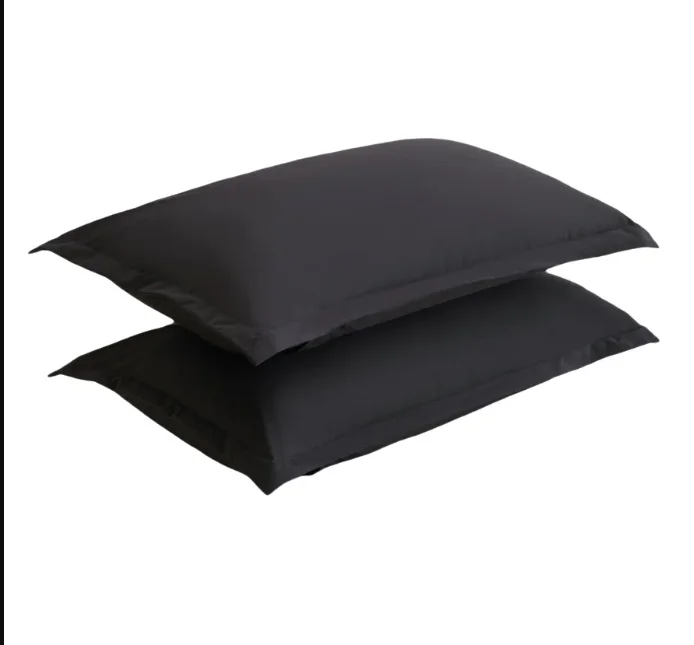 2pcs Pure Color Polyester Pillowcases Comfortable Breathable Simple European Style Pillowcases Bedding Accessories