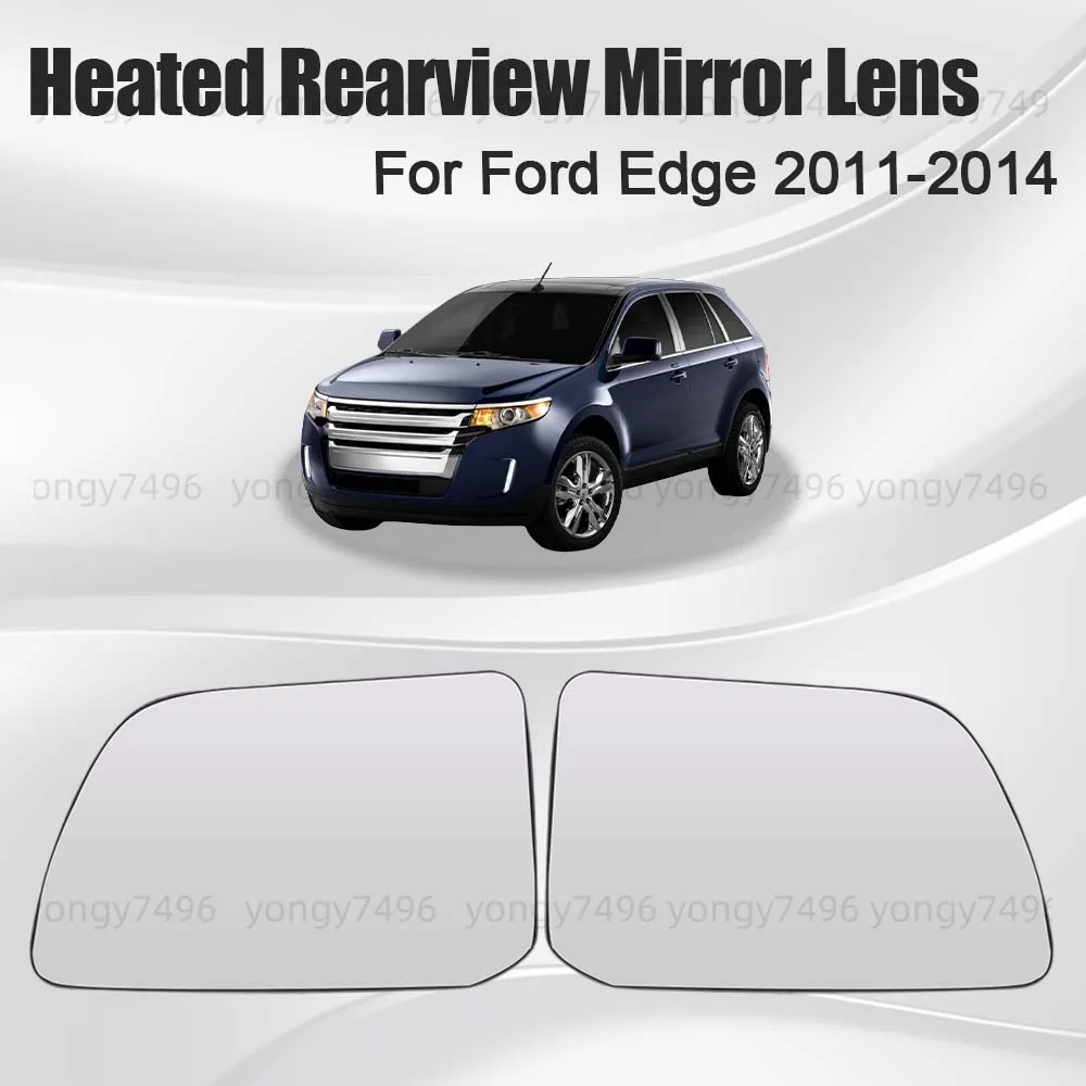 

Car Wide Angle Heated Rearview Mirror Lens For Ford Edge 2011 2012 2013 2014 Cars Accessories Mirrored Glass Replace Car Styling