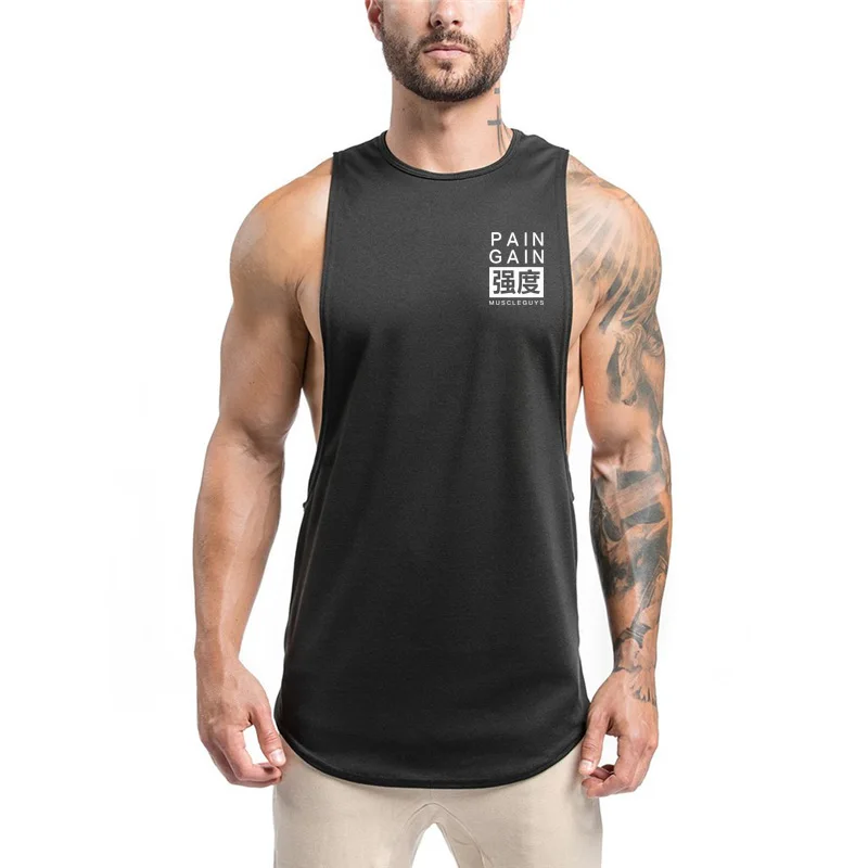 Summer Running Vest Men Muscle Sleeveless Sport T Shirt Bodybuilding Tank Top Gym Fitness Workout T-shirt Sport Vest Undershirt