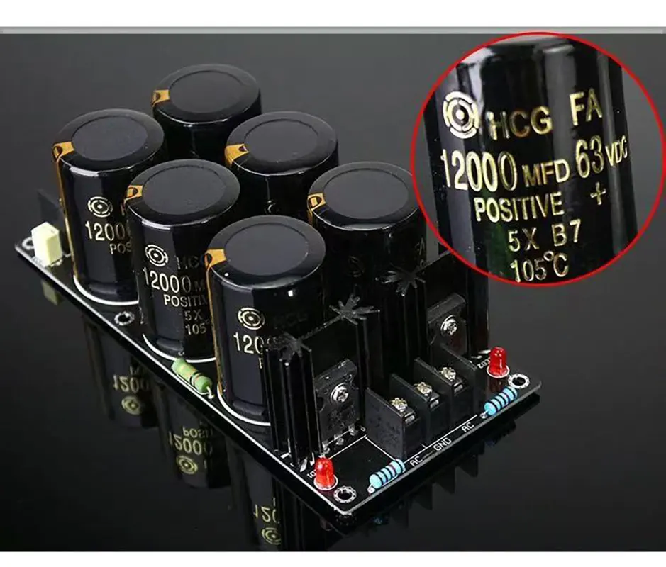 اللوحة النهائية هيتاشي 12000UF63V 6-مكثف لحام شوتكي المعدل تصفية لوحة الطاقة