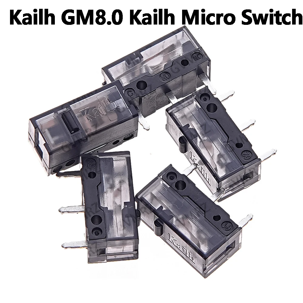 1PCS/5PCS 3P Mouse Micro Switch Black Dot used On Computer Mice Left Right Button kailh GM8.0 Kailh Micro Switch 80M life Gaming