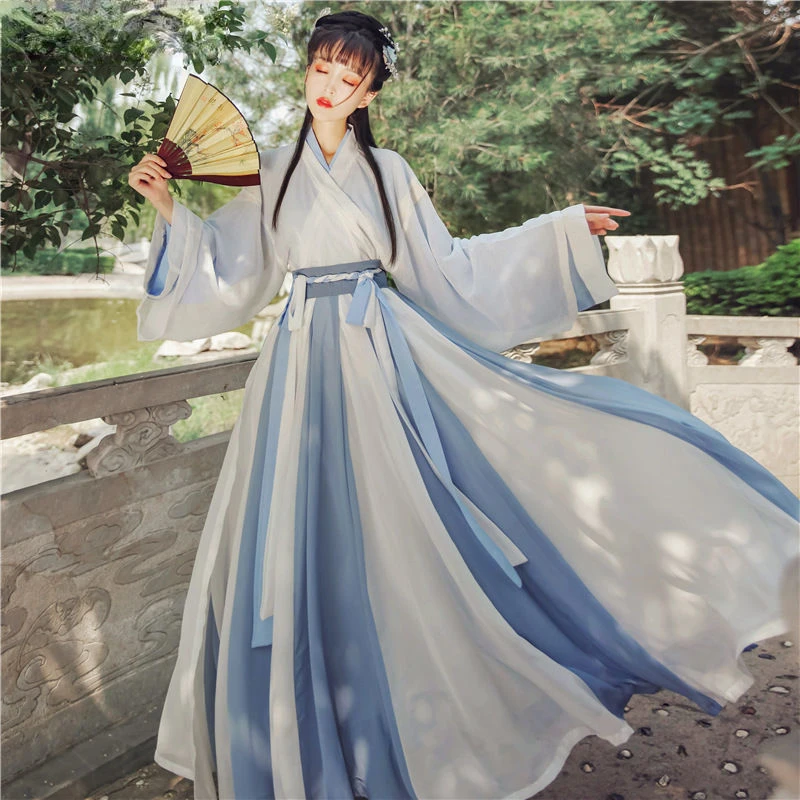 

Traditional Ancient Hanfu Dance Costume Female Folk Princess Hanfu Dress Oriental Han Dyansty Cosplay Dress Fairy Dancewear