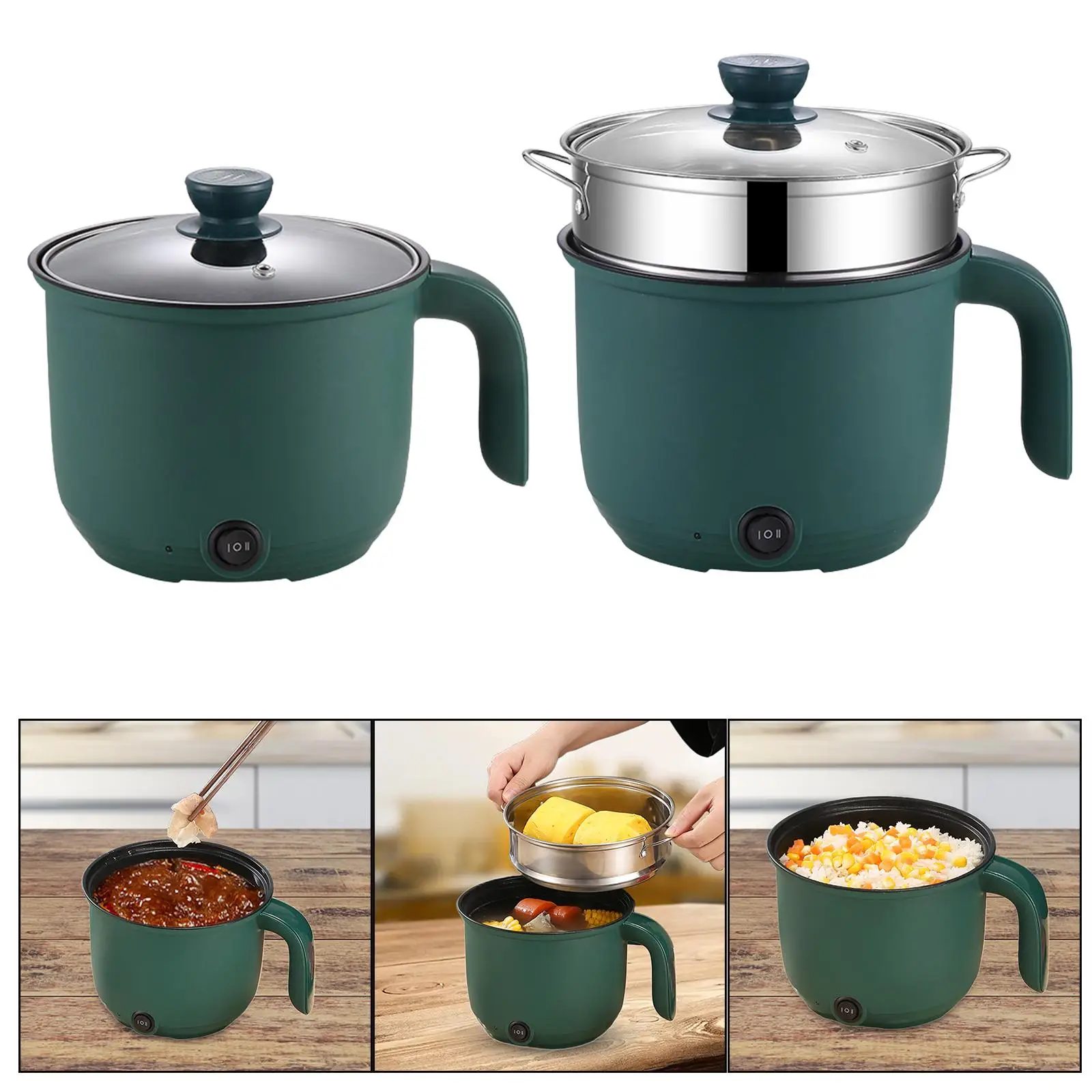 Mini pentola calda antiaderente per tagliatelle fornello padella elettrica per uova che cucinano Pasta