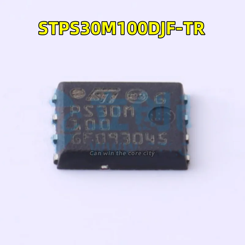 

1-100 PCS/LOT Original genuine STPS30M100DJF-TR PS30M100 patch DFN 5 * 6, Schottky diode 30A 100V