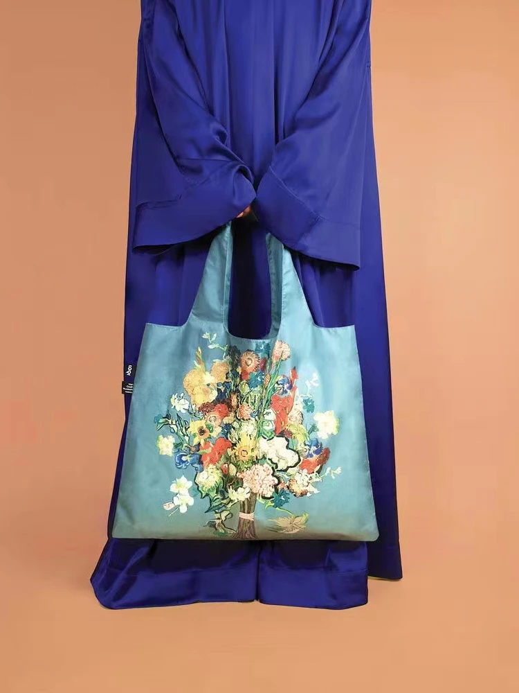 

Сумка через плечо Loqui Van Gogh Museum к 50-летию музея, легкая, для путешествий, с большим объемом, модная, из полиэстера