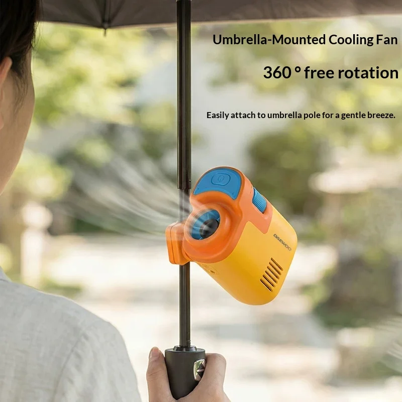 DAEWOO DY-GYF01 Waist Hanging Small Fan Turbine Wind Gathering Brushless Motor Waist Hanging Fan Long Battery Life 4000mAh Gifts