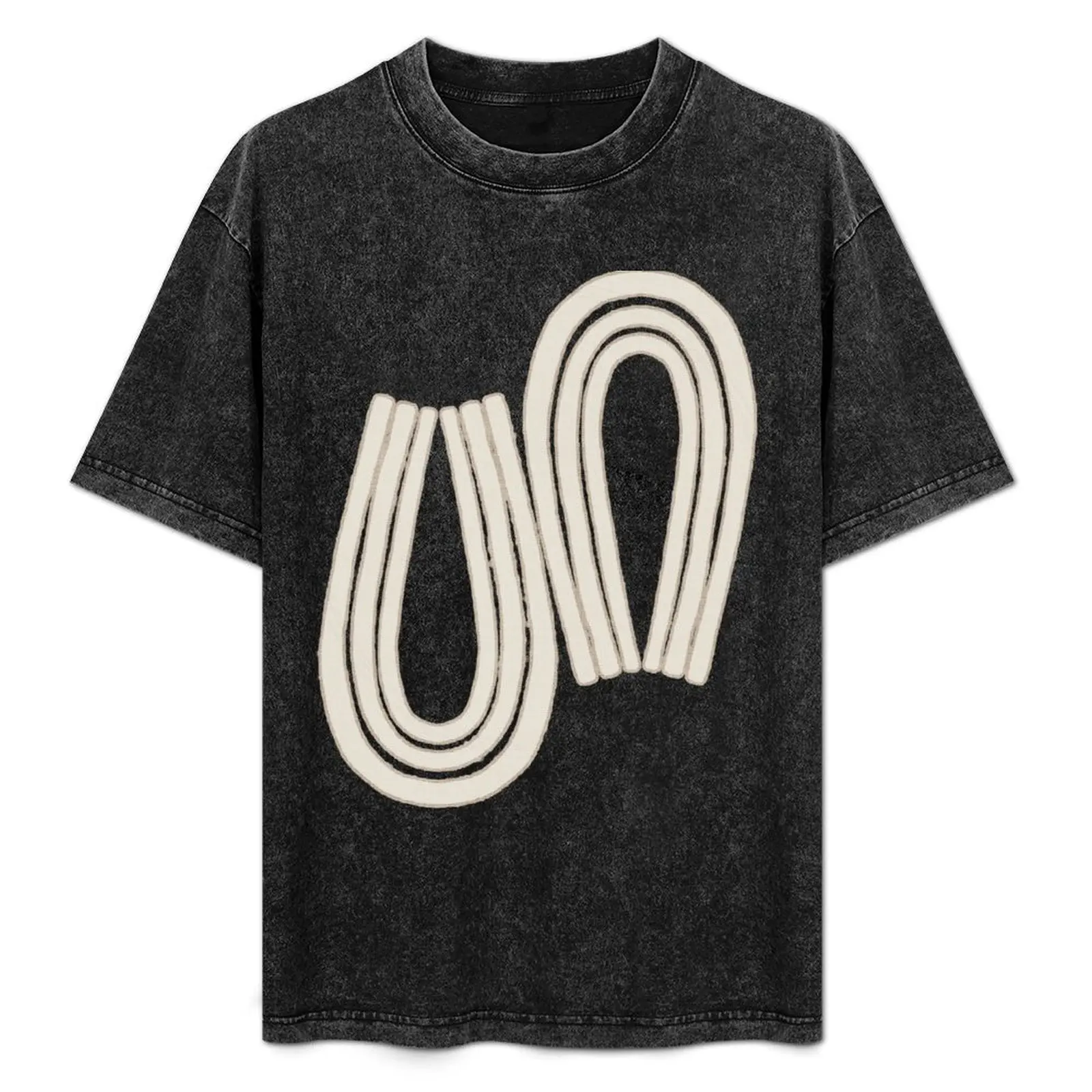 Textured Loops in Oatmeal and Taupe Pattern T-Shirt sweat oversized t shirt mens shirts graphic tee