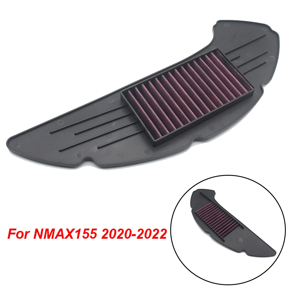 

Motorcycle Air Intake Filter Cleaner High Flow Non-woven Fabric Air Filter For Yamaha NMAX 155 NMAX155 N-MAX155 2020-2022