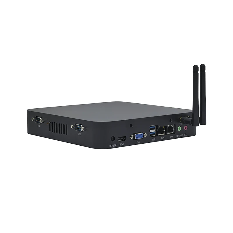 2026 ELSKY HD4001 Compact All-in-one Multi Interface Mini Computer with N95 Fanless Desktop PC DDR4 RAM M.2 SSD