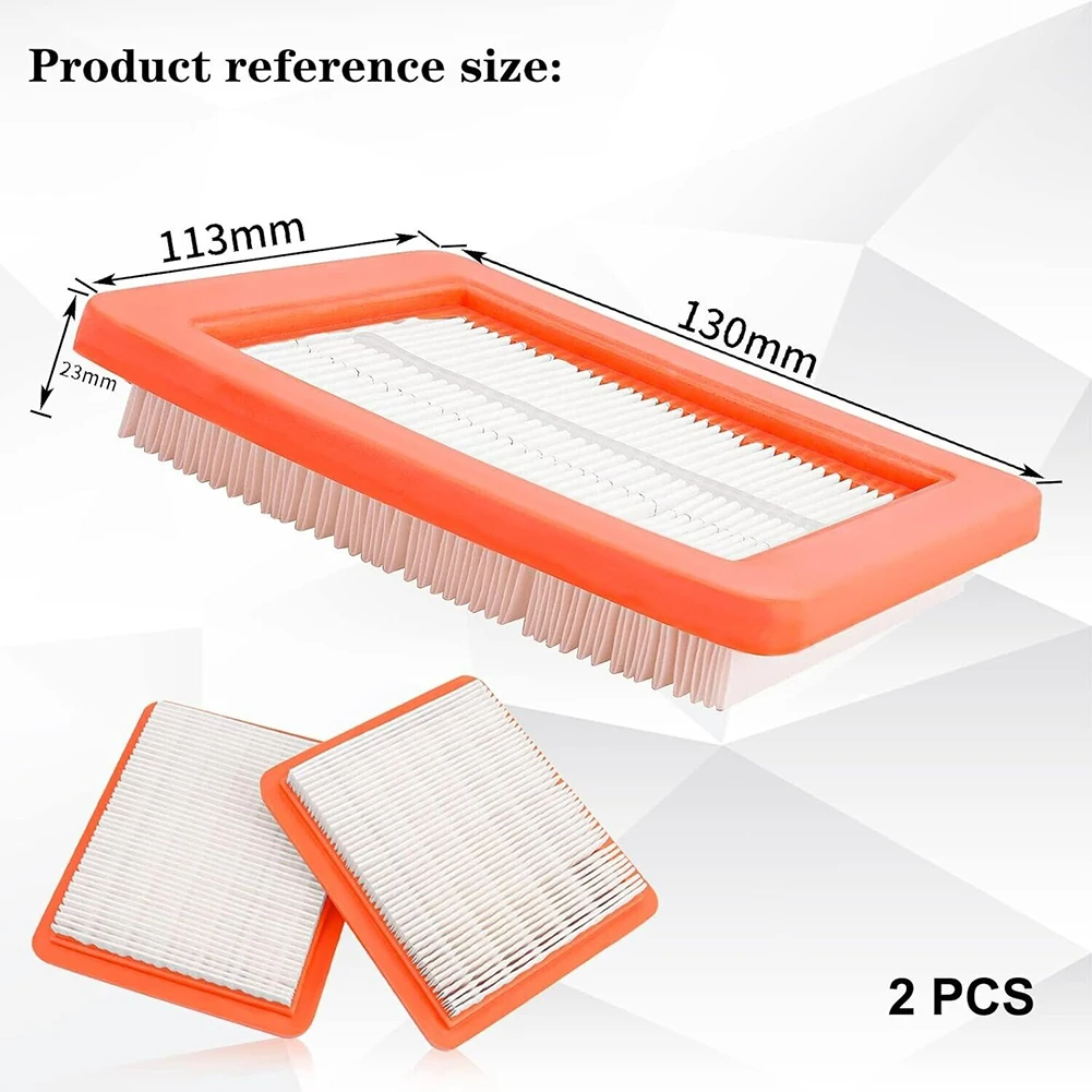 고품질 잔디 예초기 에어 필터, Honda HRR216 HRX217 GC160 GCV190 시리즈용 사각형 필터 요소, 2 팩