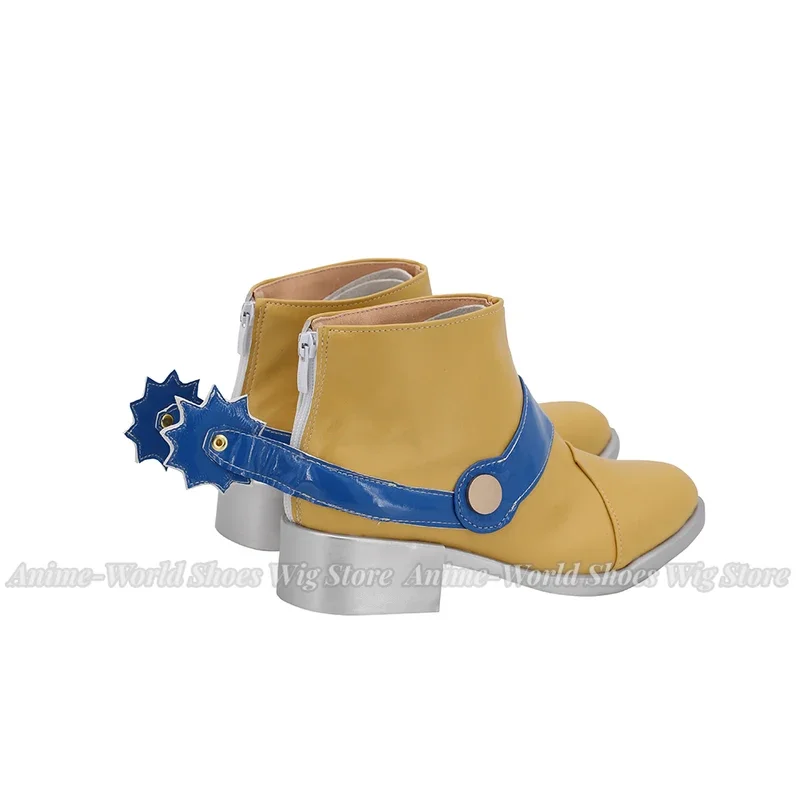 Gyro Shoes Cosplay Steel Ball Run Gyro Zeppeli Cosplay Boots Customized Shoes for Unisex