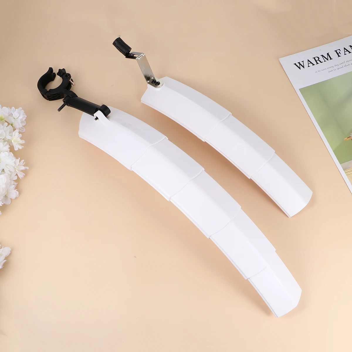 

1 set Telescopic Bike for Mountain Road Bicycle Mud Guard Cover 17mm Front Fork Compatible Durable Easy Install Riding
