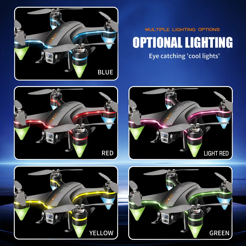 2.4G RC Drone 8K Dual กล้องรีโมทคอนโทรล Quadcopter 360 พลิก FPV WIFI การส่งผ่านแบบเรียลไทม์โหมด Headless Dron ของขวัญ