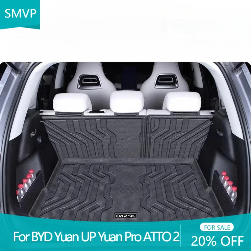 Rear Seat Backrest Protective Pad Trunk Mat Anti-Kick Pad Car Interior Accessories For BYD Yuan UP Yuan Pro ATTO 2 2024 2025