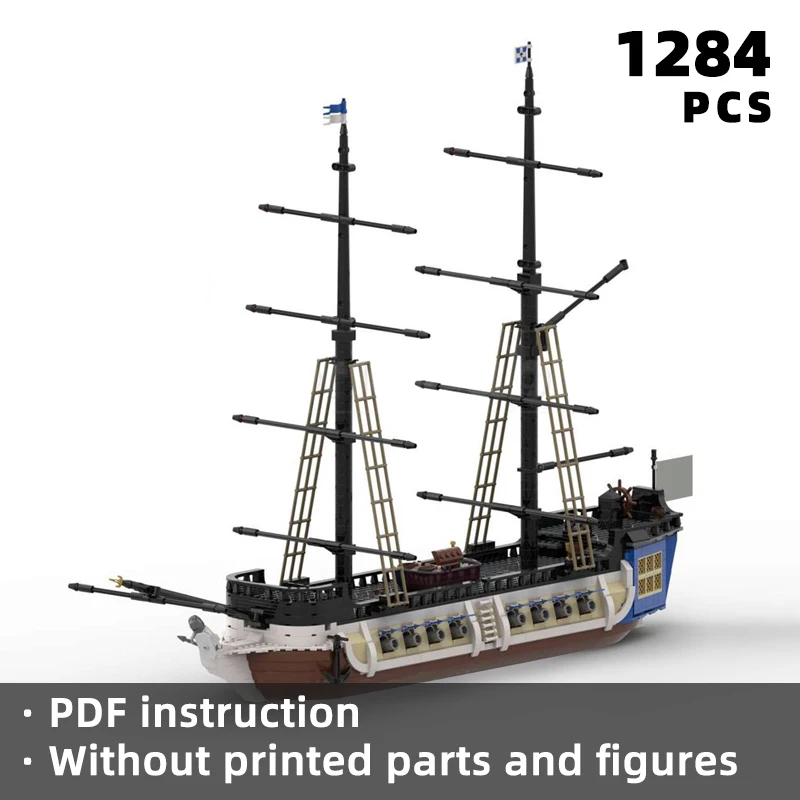 intricate naval frigate warfare bricks British royal ship pirate warship sail ship mast blocks armada sailing building moc