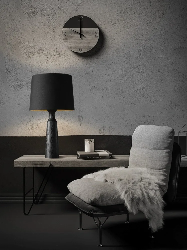 Imagem -02 - Moderno Minimalista Madeira Maciça Cogumelo Lâmpada Led Home Decor Mesa Luminária Estudo de Iluminação Luxo Cabeceira Table Lamp 2024