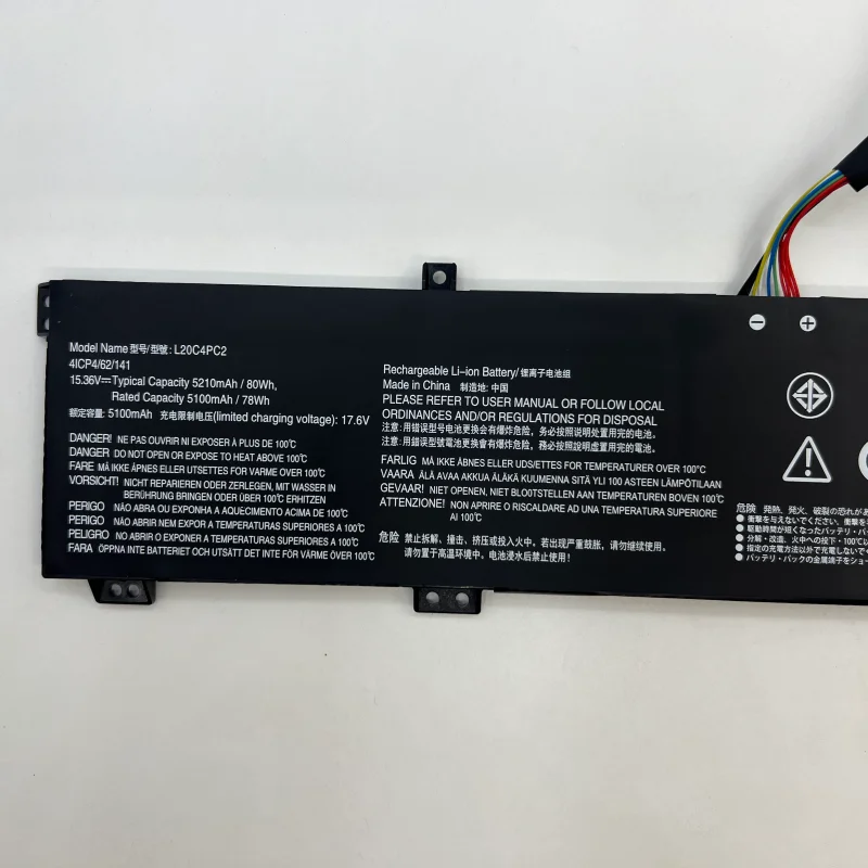 Batterie d'ordinateur portable L20C4PC2 L20M4PC2 5B11B53885/5B11B53889/SB11B53887 remplacement pour Lenovo Legion 5-17ITH6 /5-17