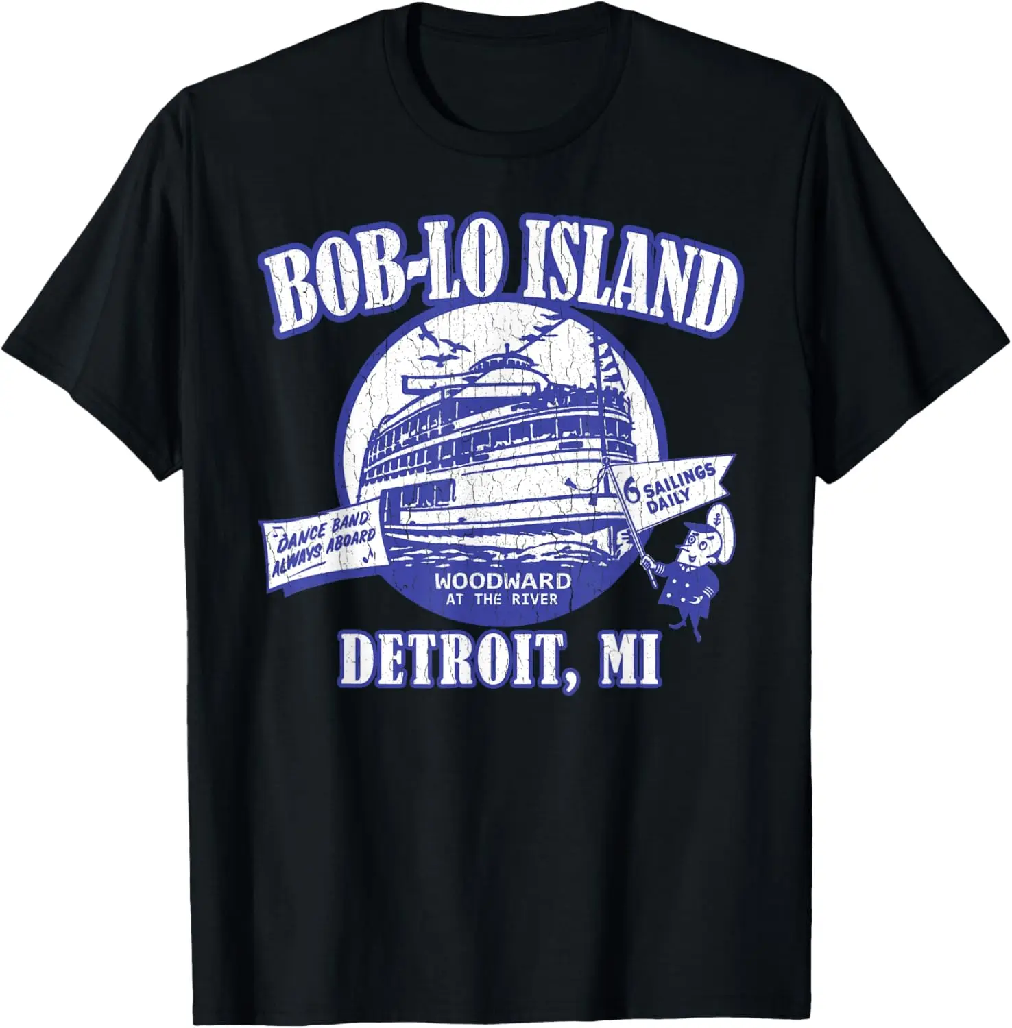 

Футболка Boblo Island Detroit Michigan (винтажный вид)