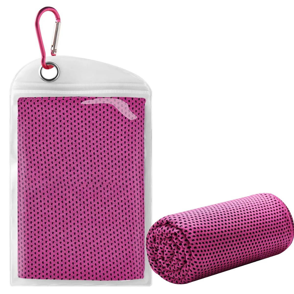 Koelende handdoek voor directe verkoeling. Ideaal voor bowling, fitness en yoga. Kan gebruikt worden als koelende nekband, hoofdband, bandana of sjaal. Blijf koel tijdens het reizen.