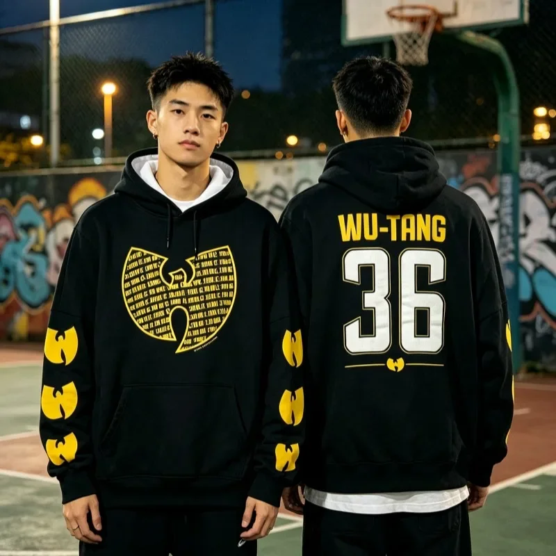2026 Wu-Tang Clan Surrounding Hoodie 3D Printed Vintage Fashionable Street Outdoor Sports Top Kids Clothes Casual Pullover Shirt
