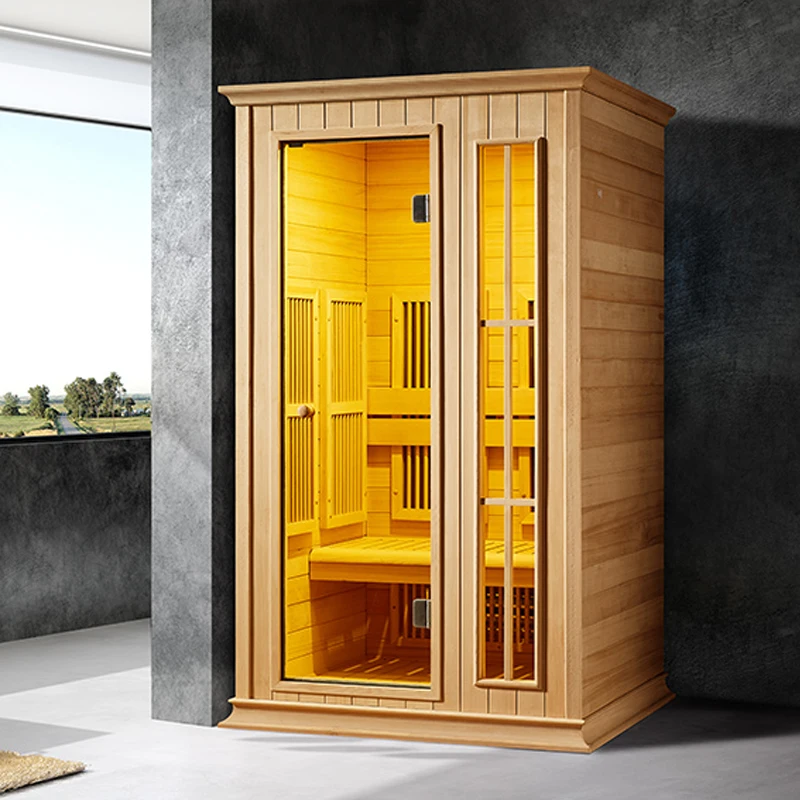 2026 Hot For Two People Dry Steam Sauna Room Far Infra red Dry Sauna 2 Person