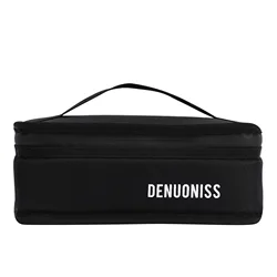 DENUONISS-Bolsa de almuerzo pequeña 900D Oxford para hombre y mujer, bolsa aislante de papel de aluminio para comida, fiambrera para Picnic