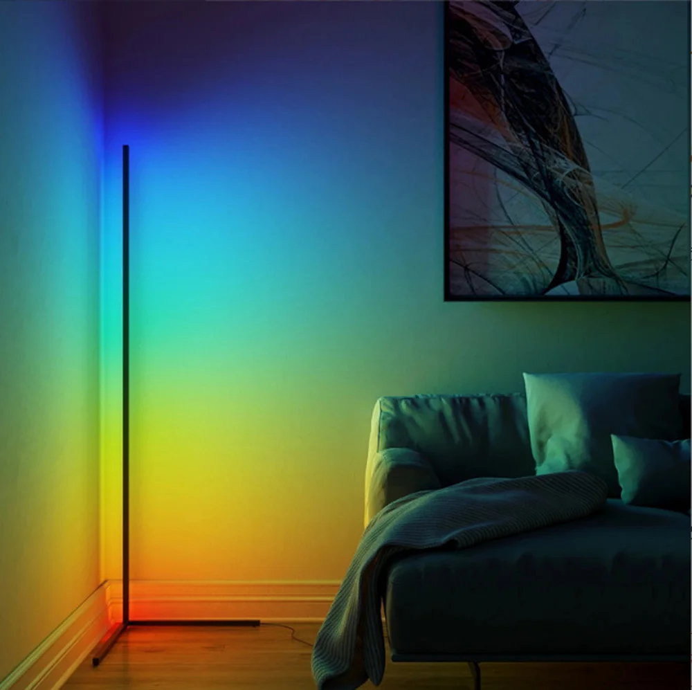 RGB Floor Lamp Modern LED Ambient Lighting For Living Room Corners Bedrooms Offices Game Rooms Interior Decorative Lighting