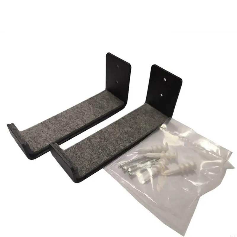 

L74C 2 Pack Surfboard Bracket Rack Display Rack Fixing Hanger Snowboard Wall-Mounted Stand Iron Hook with Foam for Protection