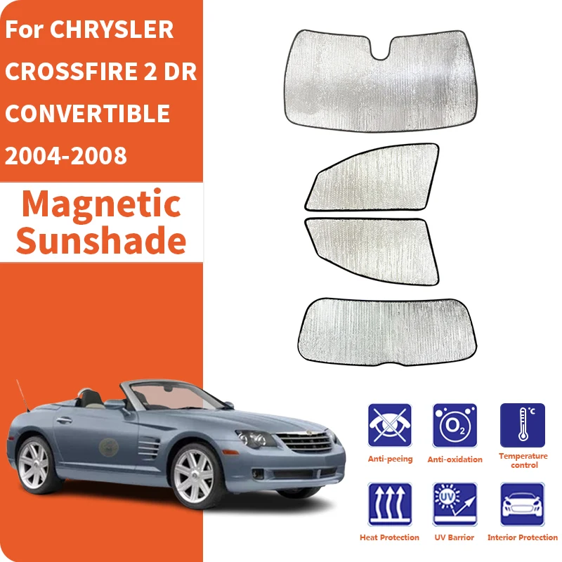 

Солнцезащитные шторки для автомобильных окон, защита от ультрафиолета, аксессуары для CHRYSLER CROSSFIRE 2 DR CONVERTIBLE 2004-2008