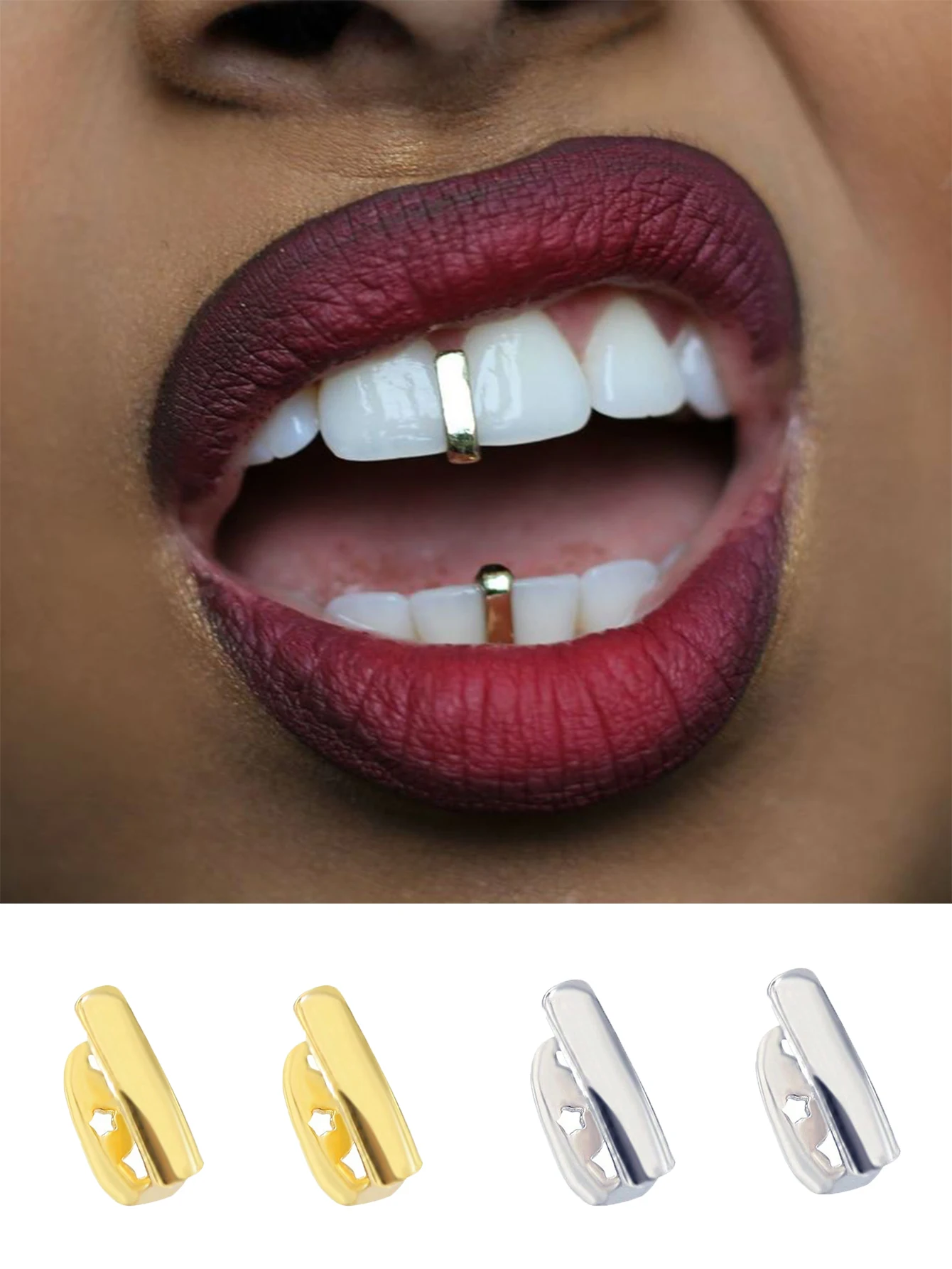 Accesorios de escenario de Hip-Hop con espacio dental de barra Vertical personalizados y de moda, accesorios de fiesta de moda para club nocturno