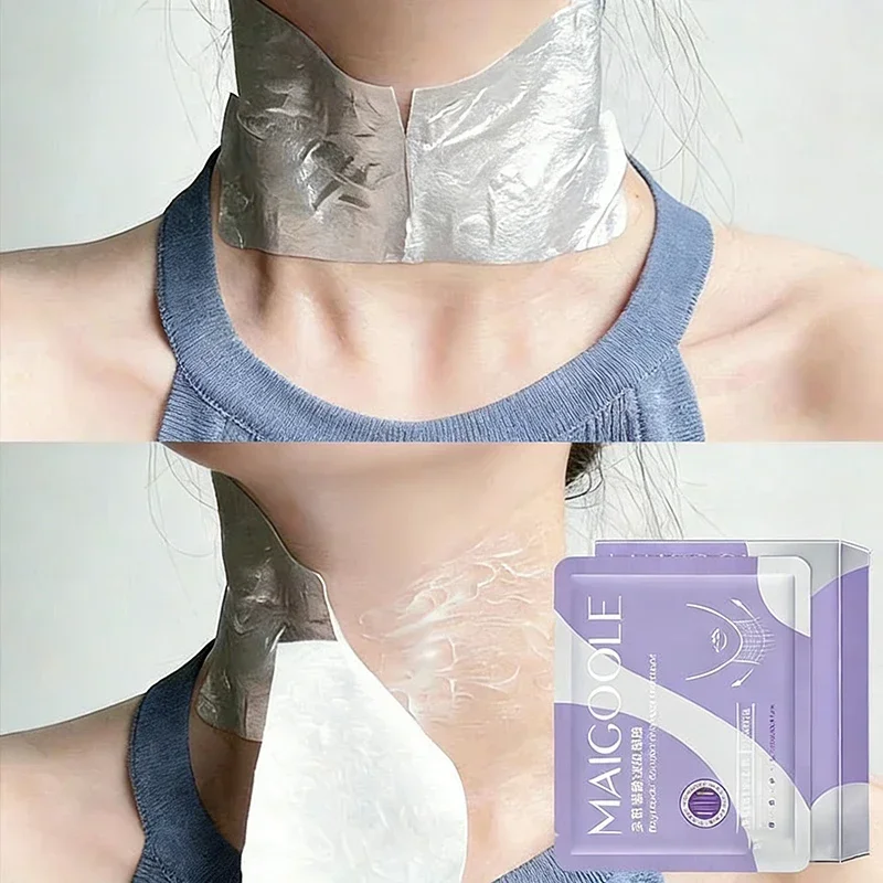 Peptide Collagen Firming Neck Mask Centella Asiatica Soothe Moisturize Reduce Fine Lines Multi-effect Neck Mask Daily Skin Care