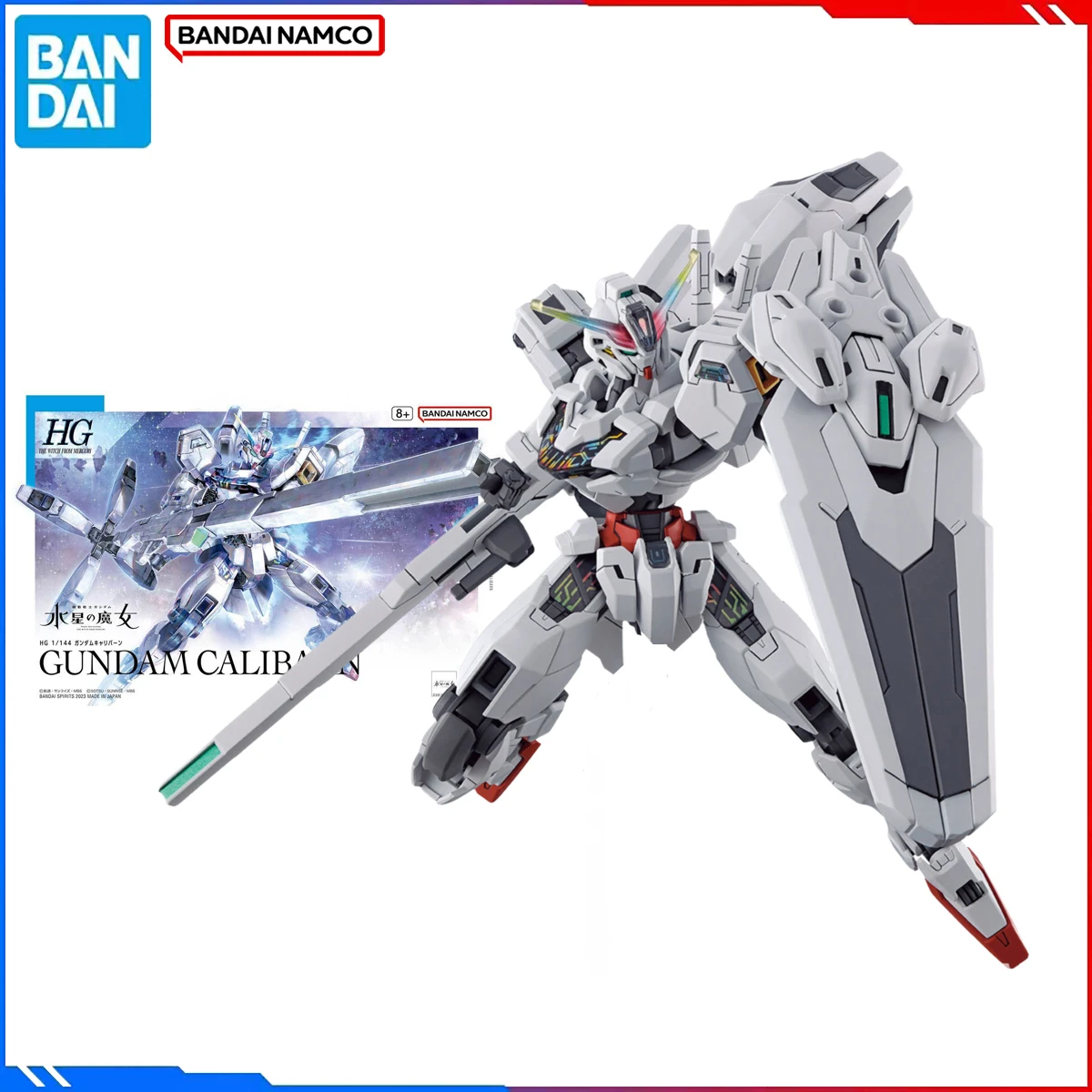 

Оригинальная фигурка Bandai Gundam, наборы моделей HG TWFM 1/144, аниме-фигурки Gundam Calibarn, экшн-модель, игрушки, подарок для детей