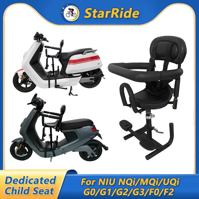 StarRide Child Seat for NIU NQi MQi UQi G0 G1 G2 G3 F0 F2 Motorcycle Scooter Modification Front Baby Seat Accessories