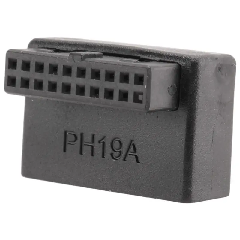 AT82-USB 3.0 Internal Header USB3.0 19/20P Socket 90 Degree Adapter Converter For Computer Motherboard