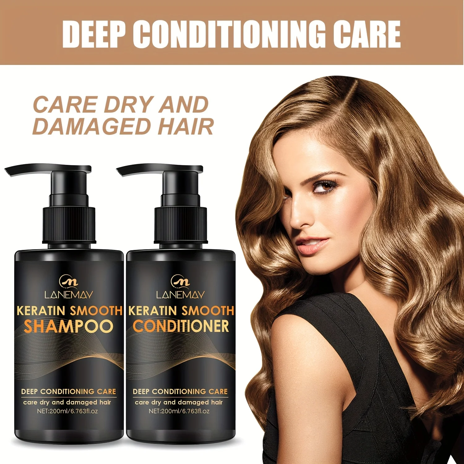 Conjunto de shampoo e condicio - Hair Care Keratin Shampoo avaliação e preço
