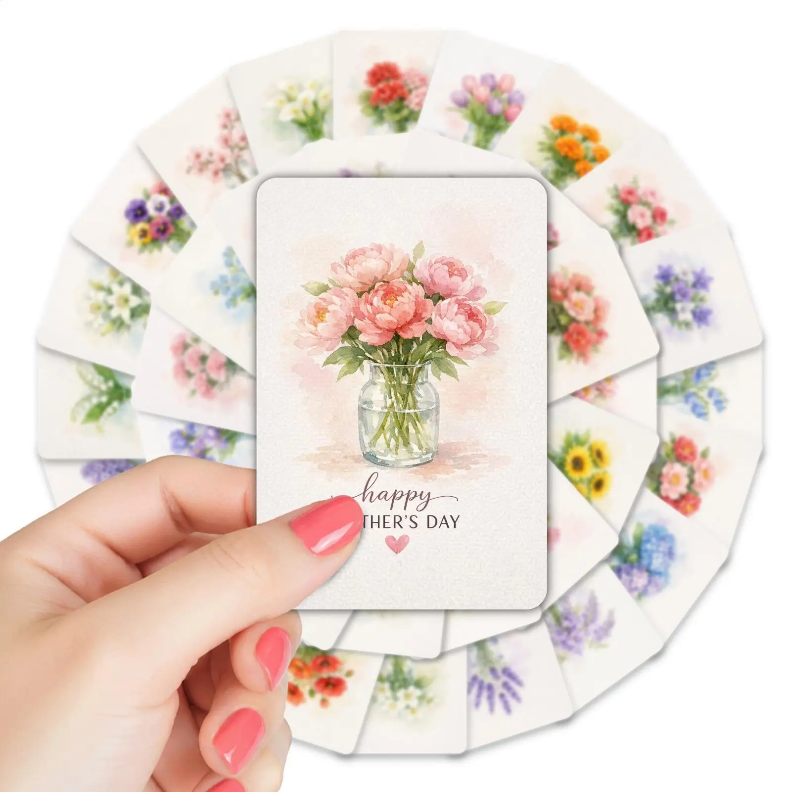 Grußkarte, 36 Stück, Blumen-Grußkarten für Festivals, Dankeskarten zum Lehrertag, Geschäftsgrußkarten, Geburtstagsgrüße, Geschenk