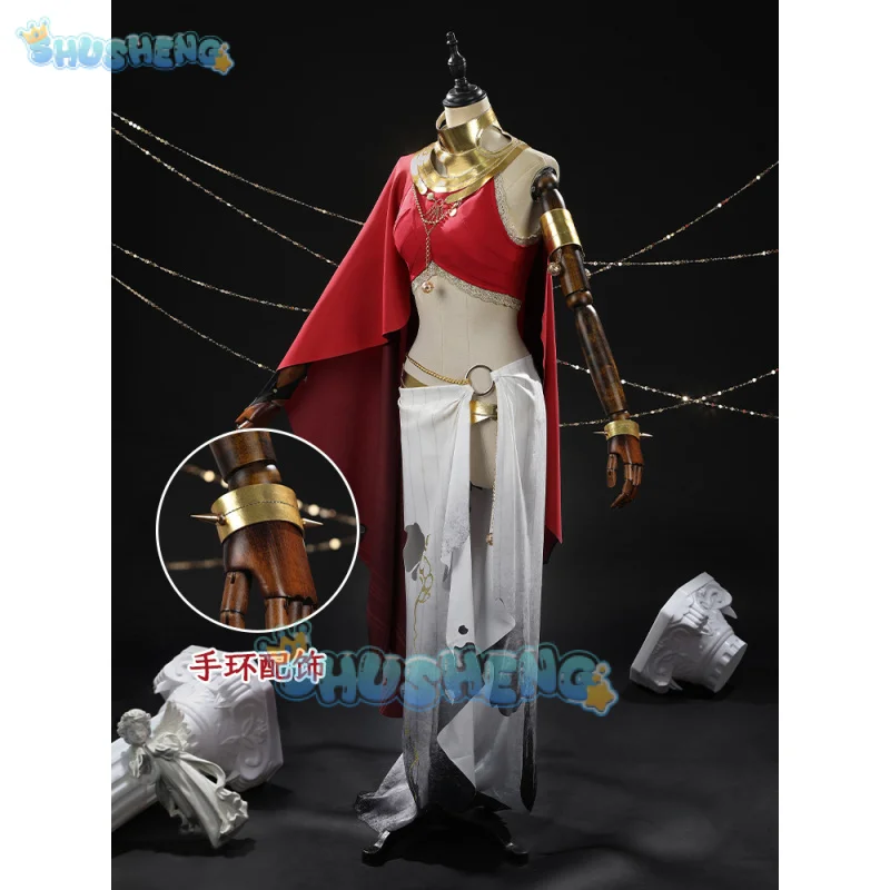 Game Path to Nowhere Hestia Cosplay Costume Cloak, armband, gloves, accessories and props Halloween party sexy Woman dress set